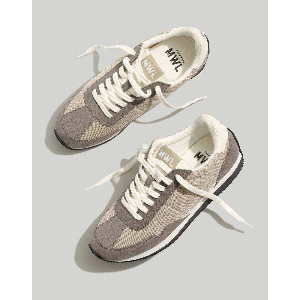 MWL Madewell League Sneakers in Washed Nubuck and Mesh Sz 7.5